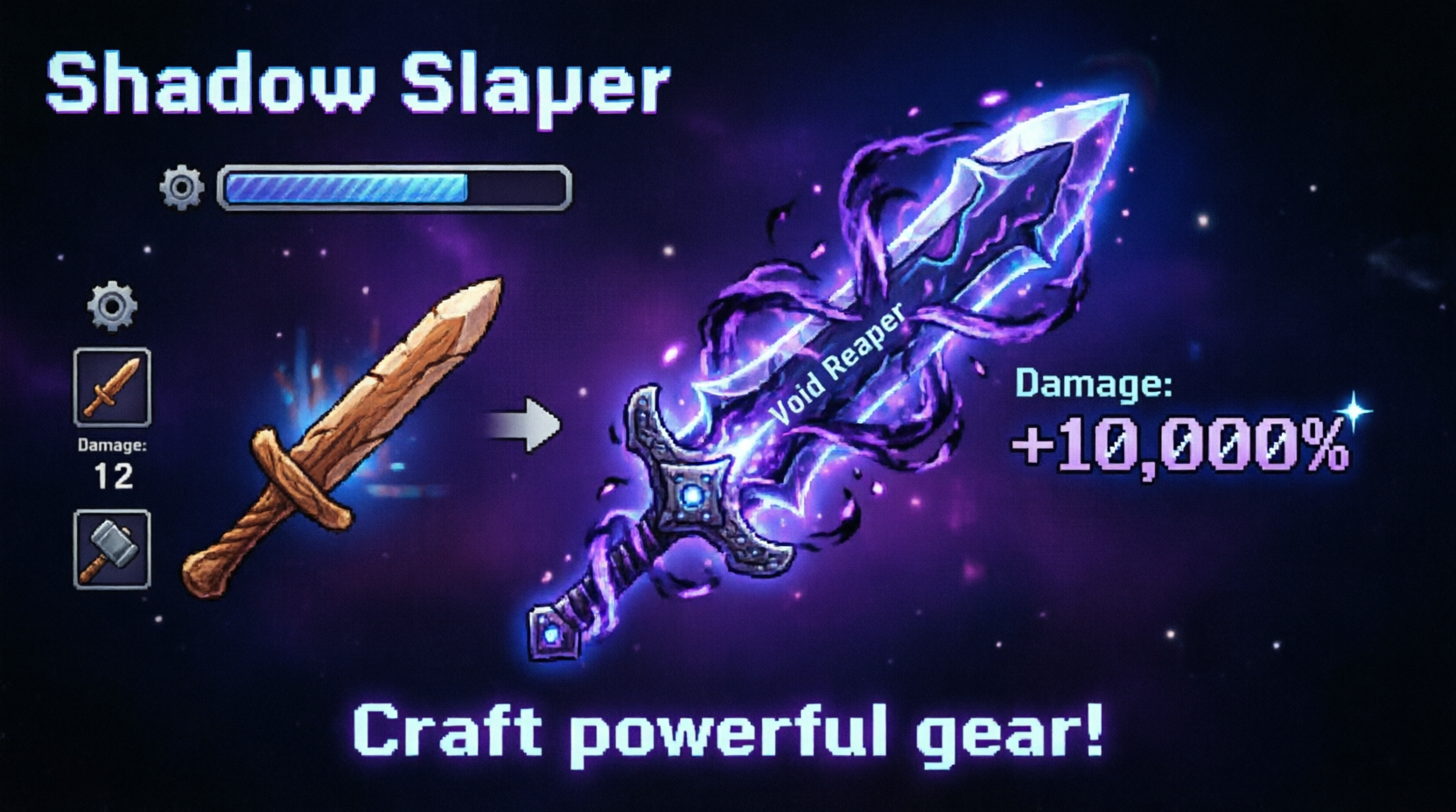 Shadow Slayer sistema de crafteo de armas